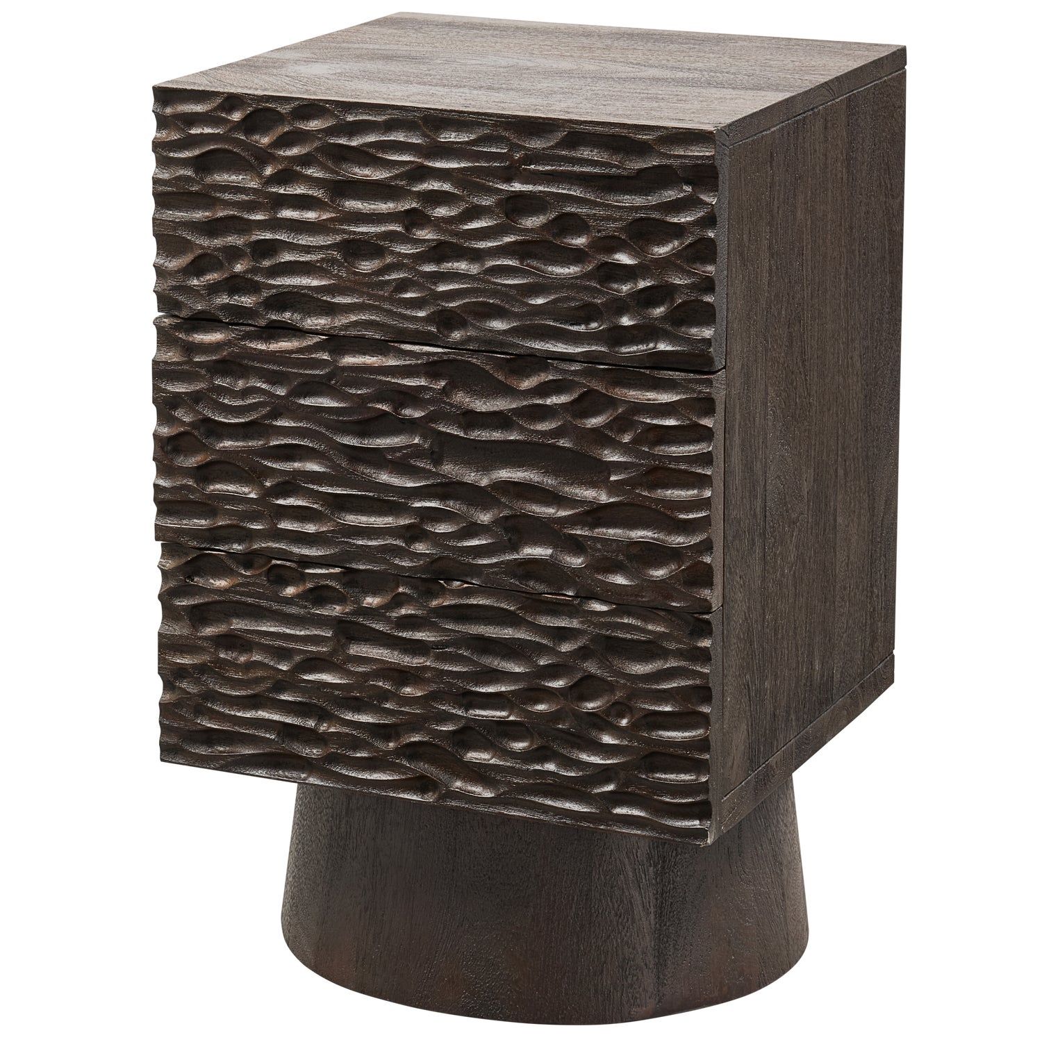 CRUMBLE CARVED NIGHTSTAND