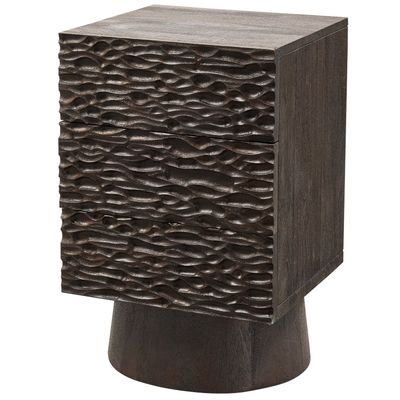 CRUMBLE CARVED NIGHTSTAND