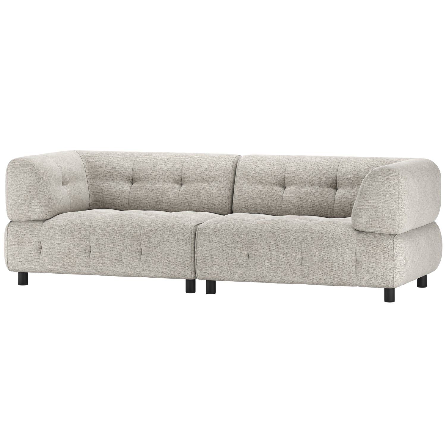 LOUIS SOFA 3-SEATER, COLOR: GRAY