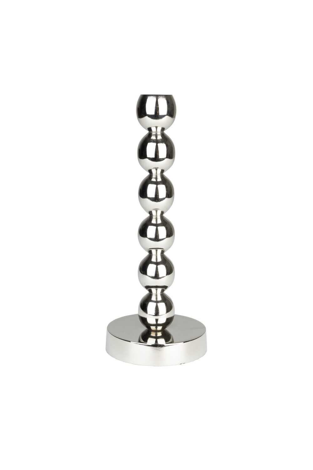 BUBBLES CANDLE HOLDER, COLOR: SILVER, TYPE: 1 CANDLE HOLDER
