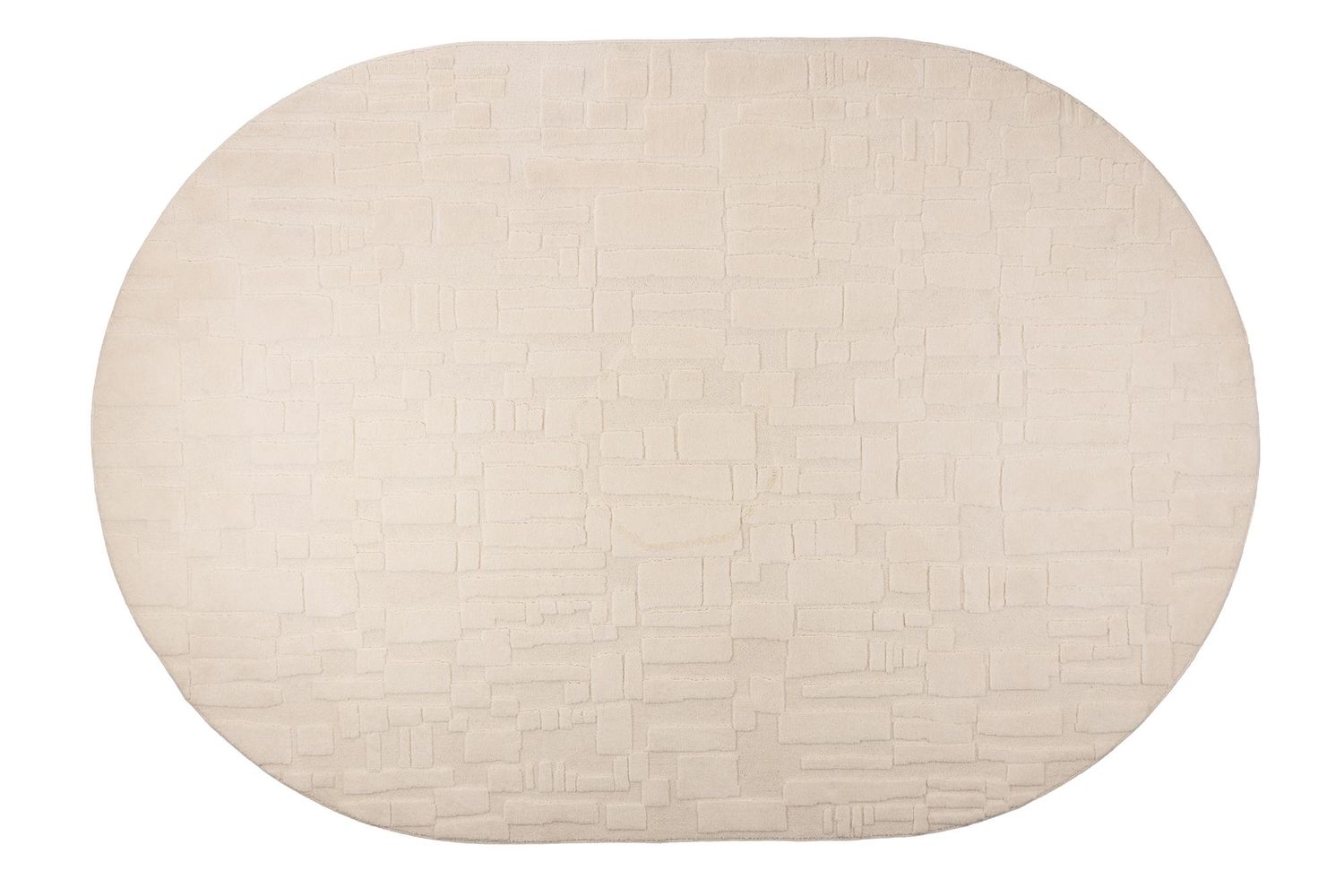 BRICKS OVAL BEIGE RUG