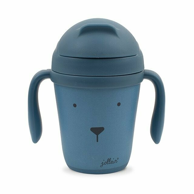 Drinkbeker Animal club Bamboe steel blue