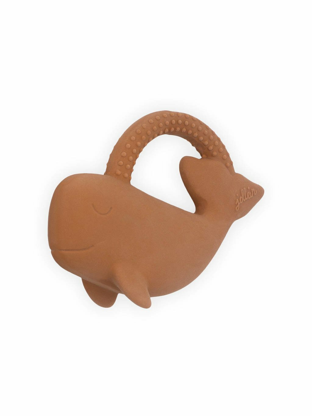 Bijtring Rubber Whale caramel