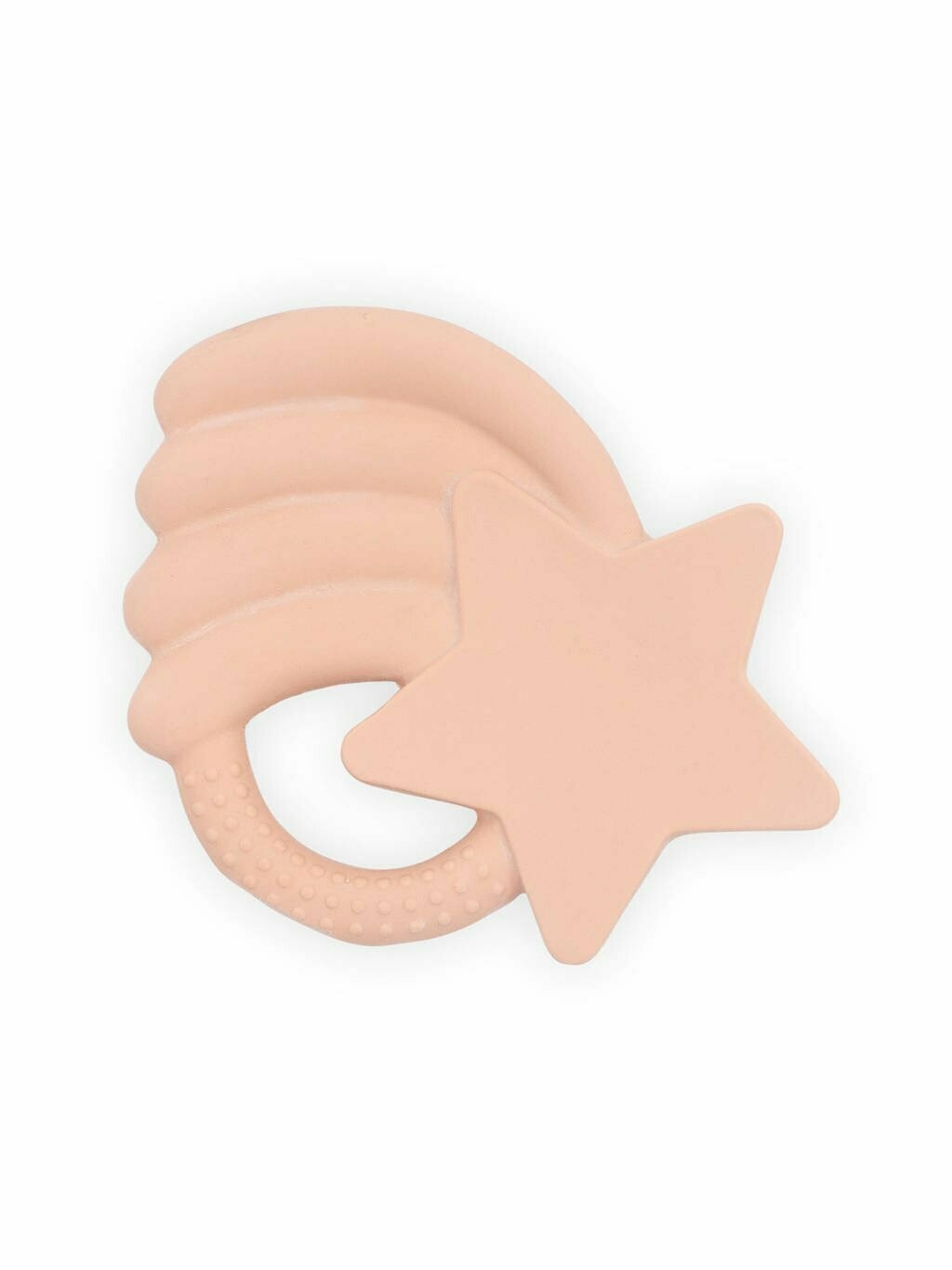 Bijtring Rubber Falling Star pale pink