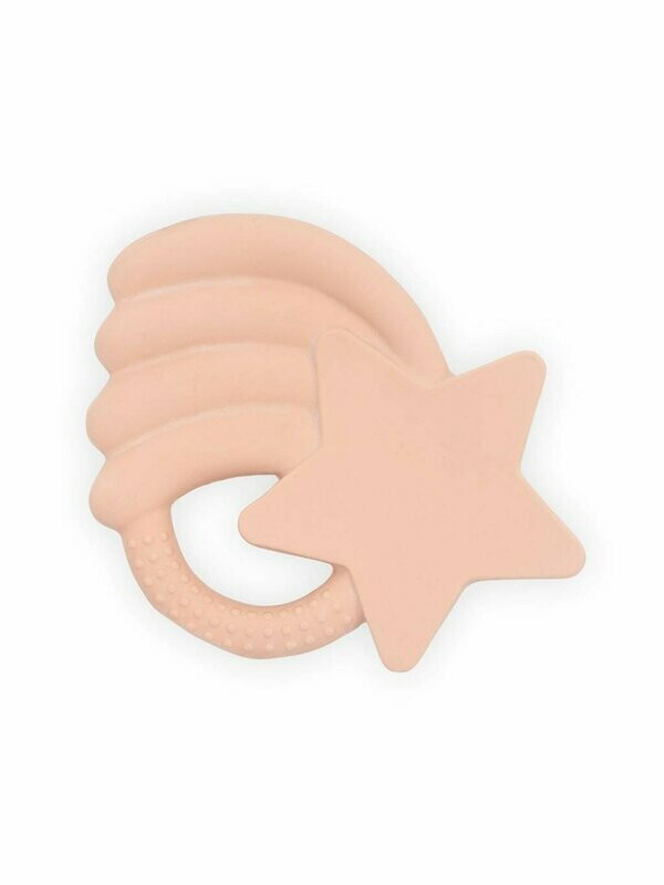 Bijtring Rubber Falling Star pale pink