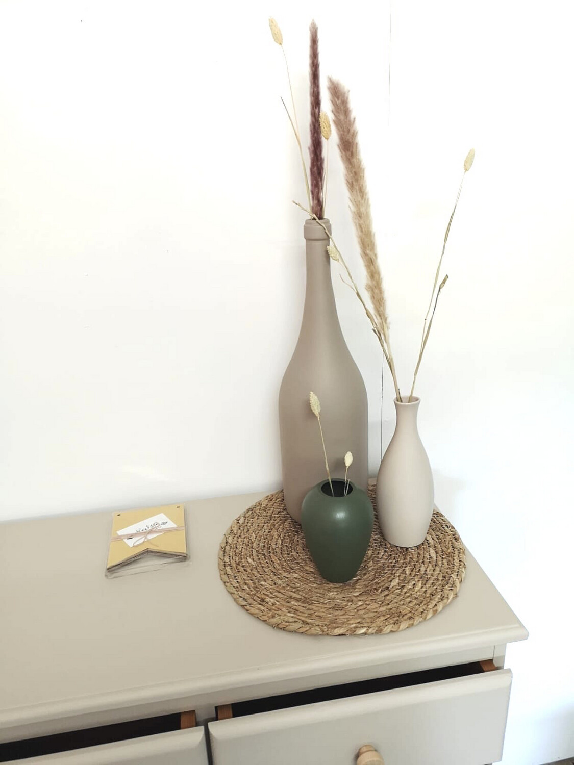 Vaasjes Set Zand/groen
