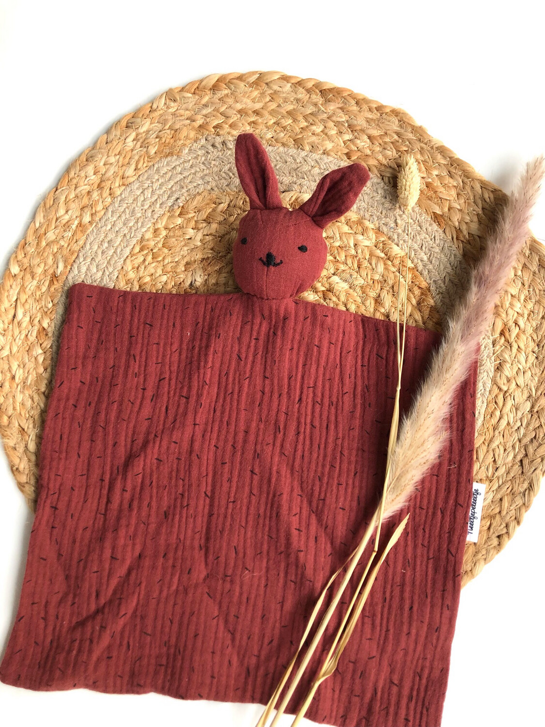 Knuffeldoekje Rood/bruin