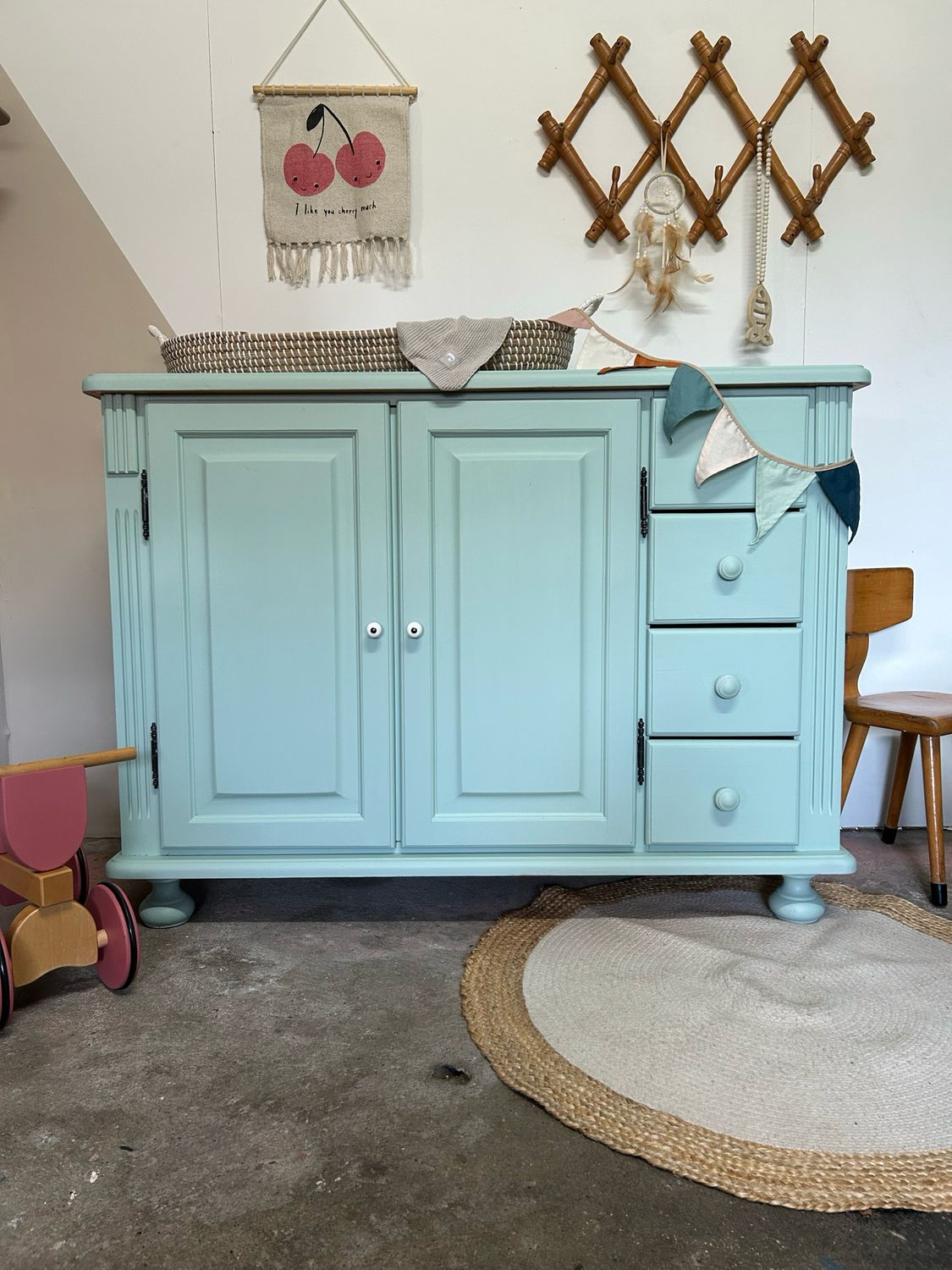 Commode mintgroen