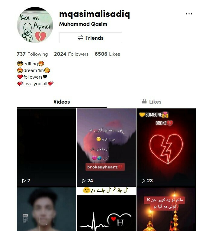 Tiktok Account for sell