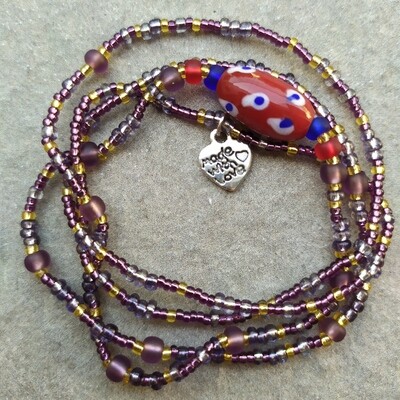 MURANO RED stretch bracelet