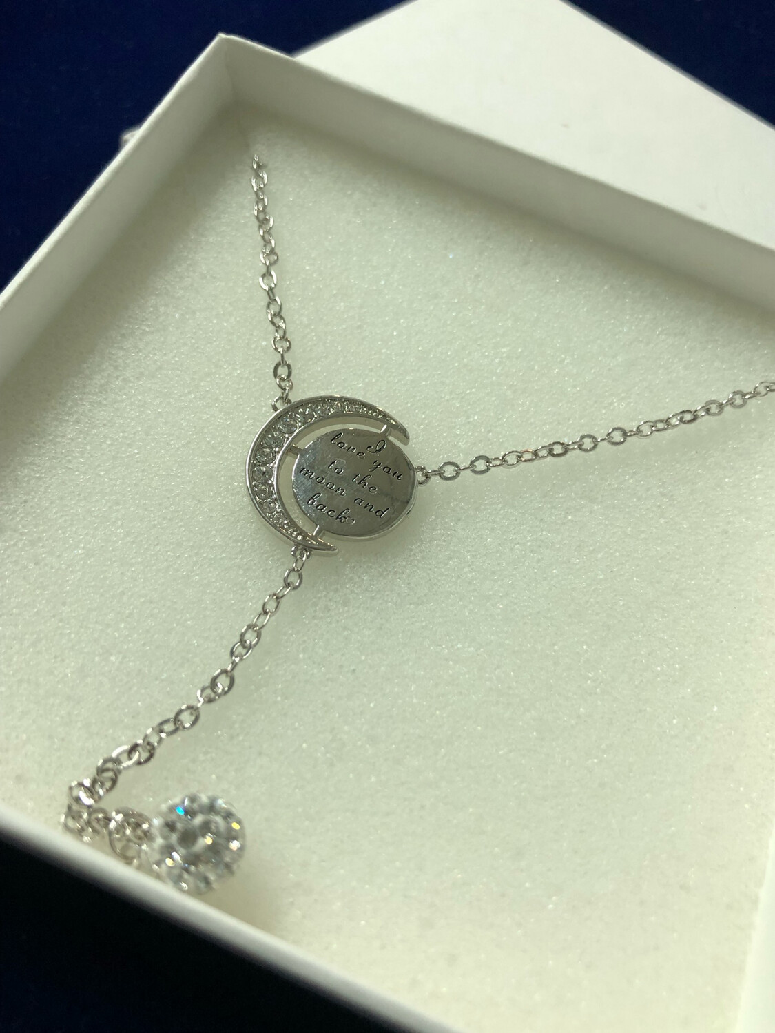 Silver To The Moon And Back Necklace