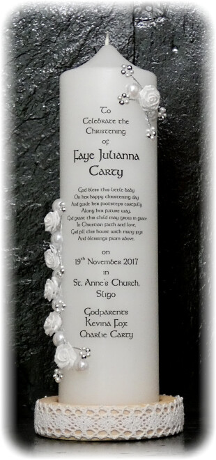 Floral Christening Medium