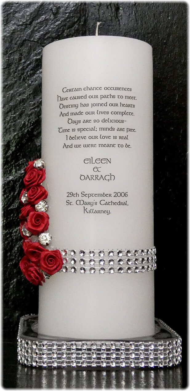 Diamante Band with Roses Unity Set