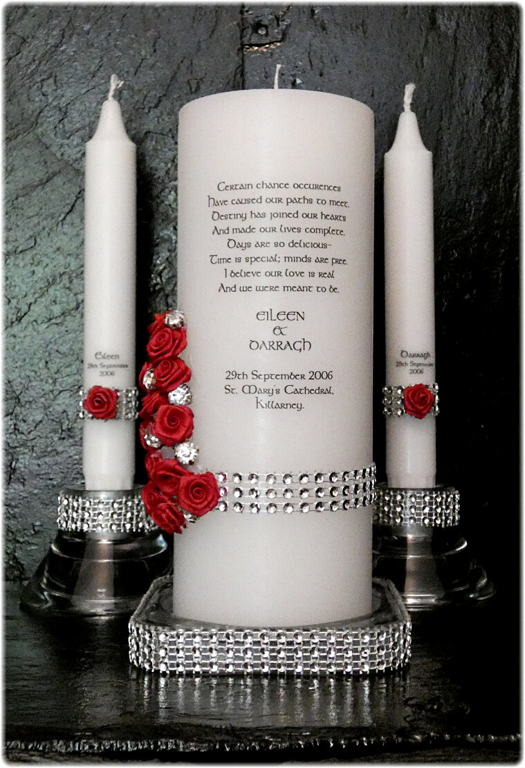 Diamante Band with Roses Unity Set