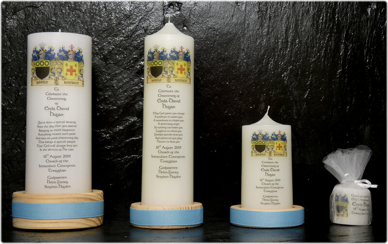 Heraldic Christening Candles