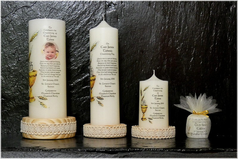 Chalice &amp; Host  Christening Candles