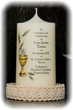 Chalice &amp; Host  Candle Small