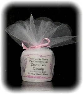 Special Offer Angel Border Christening Candle Medium + 5 Favors