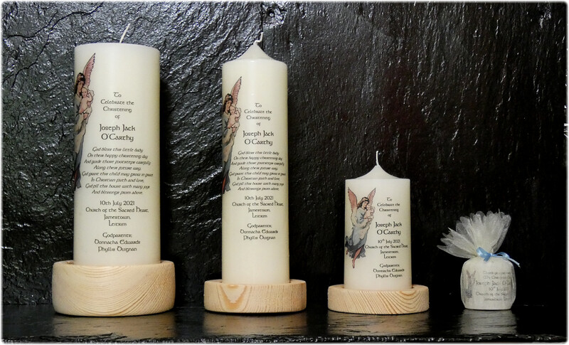 Guardian Angel Christening Candles
