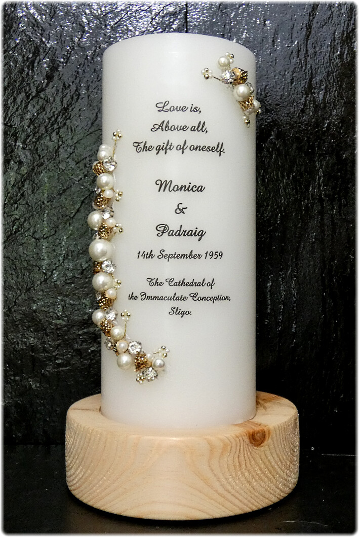Diamond &amp; Pearl Candles Unity Set