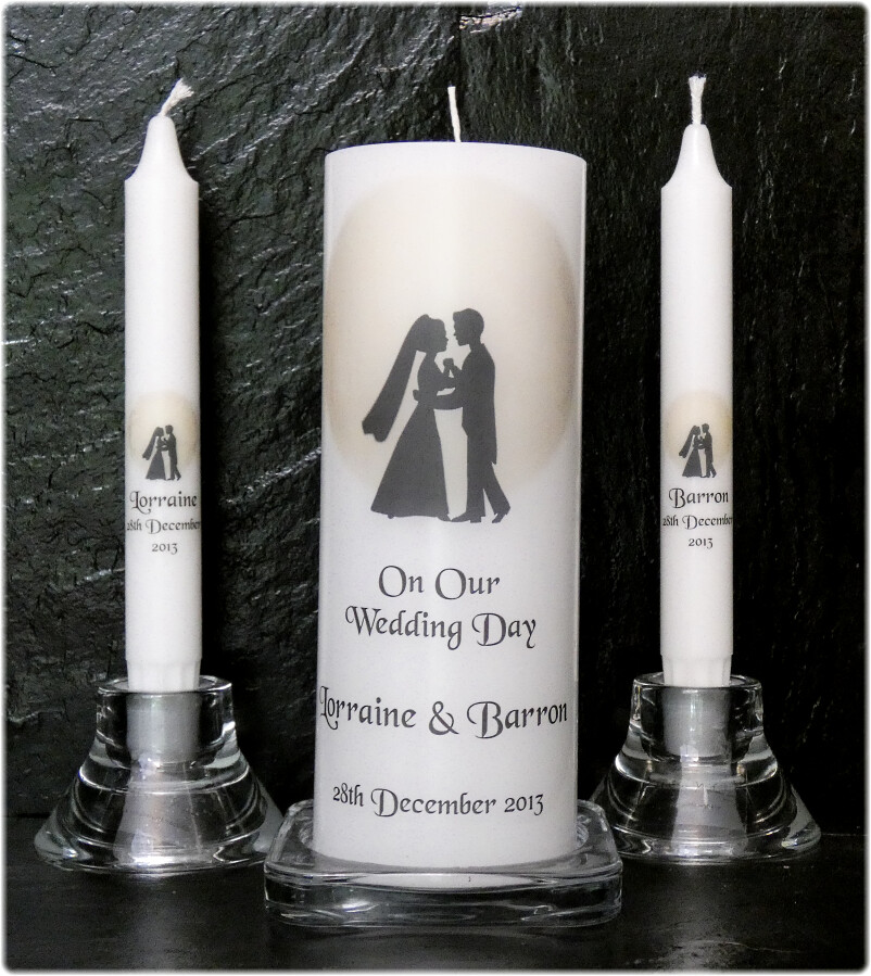 Silhouette Couple + Remembrance Candle