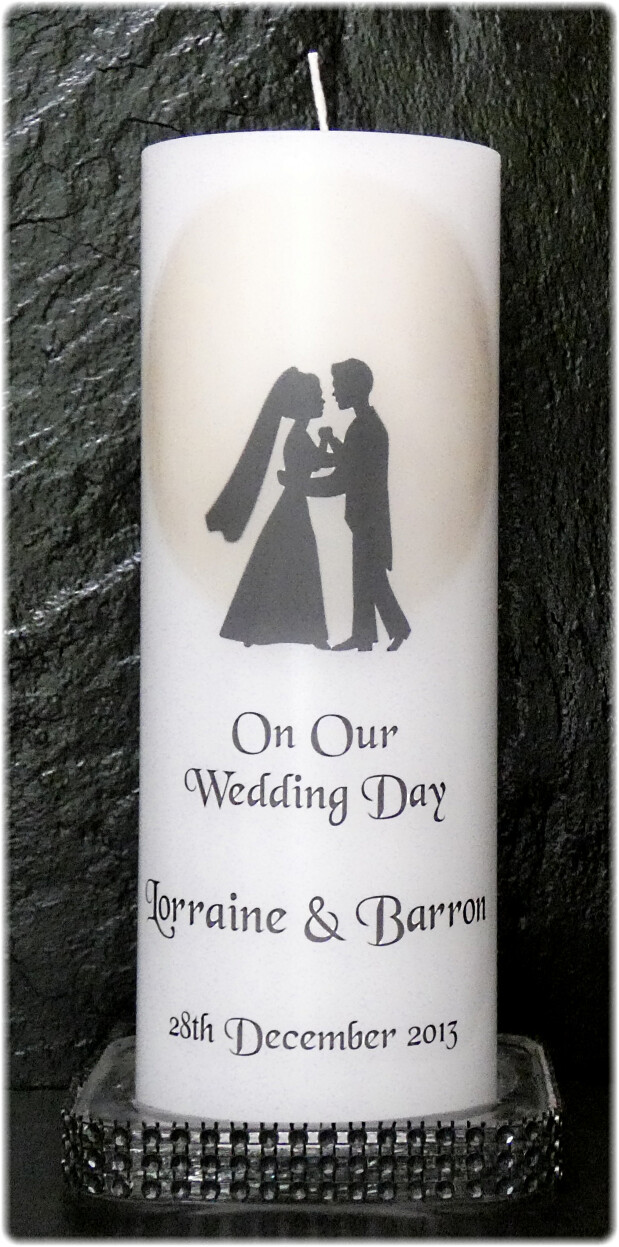 Silhouette Couple + Remembrance Candle