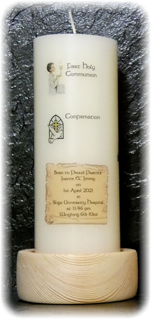 SPECIAL OFFER GUARDIAN ANGEL CANDLES LARGE + 5 FAVORS
