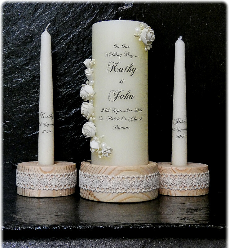 Floral Unity Candles