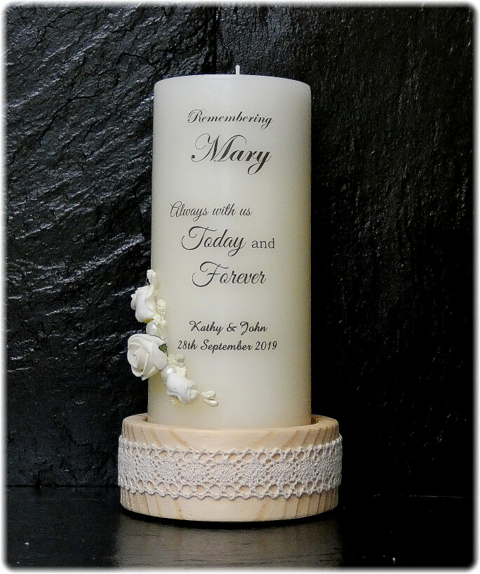 Remembrance / Memorial Candle Floral Design