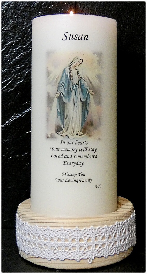 Remembrance / Memorial Candle Our Lady