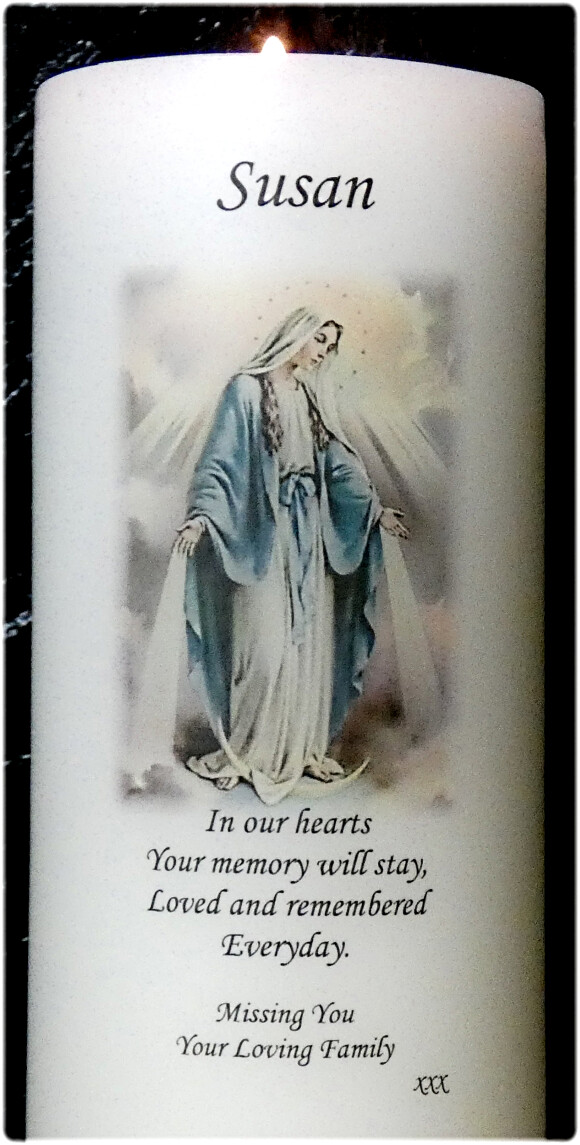 Remembrance / Memorial Candle Our Lady
