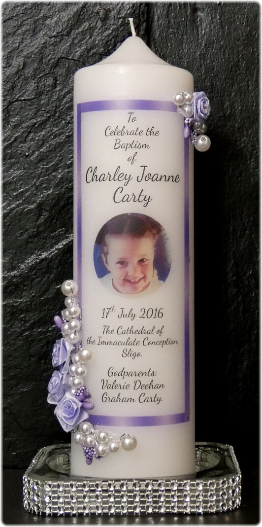 Floral Border 2 Christening Large
