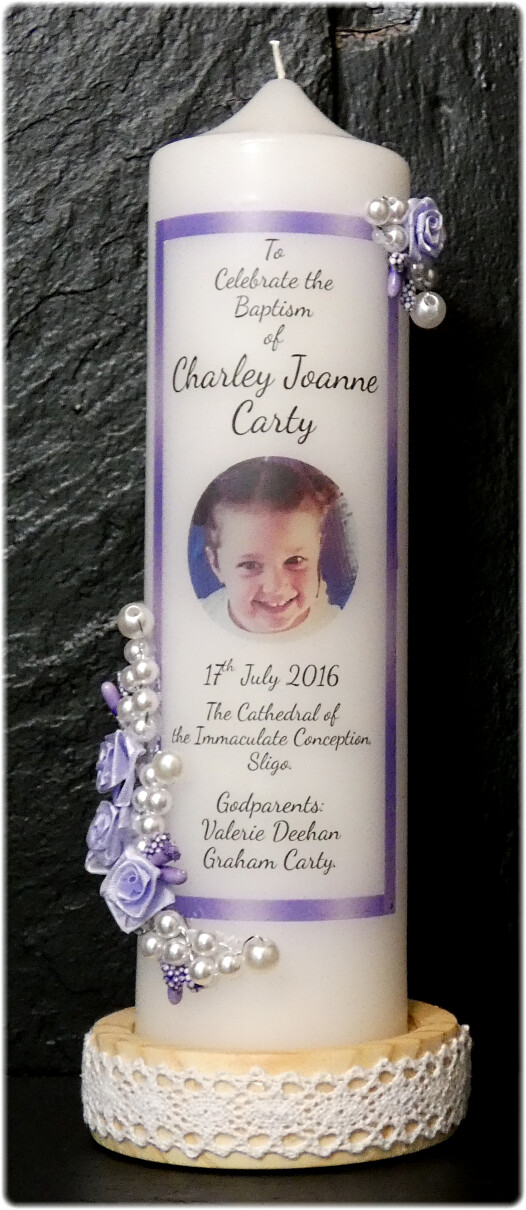 Floral Border 2 Christening Large