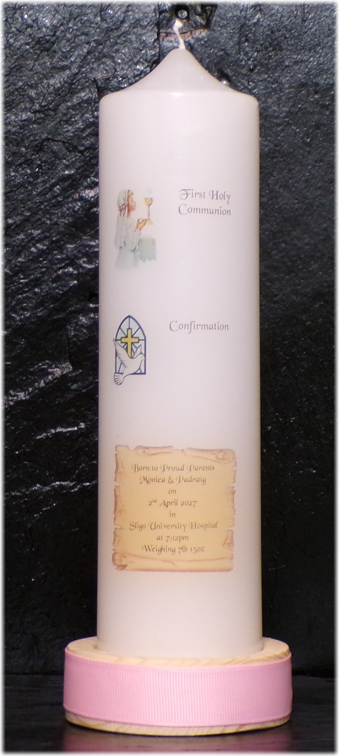 Floral Cross Christening Medium