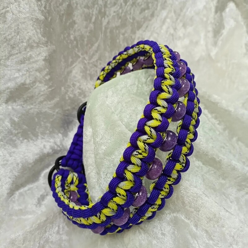 Powerband in Violet und Gelb