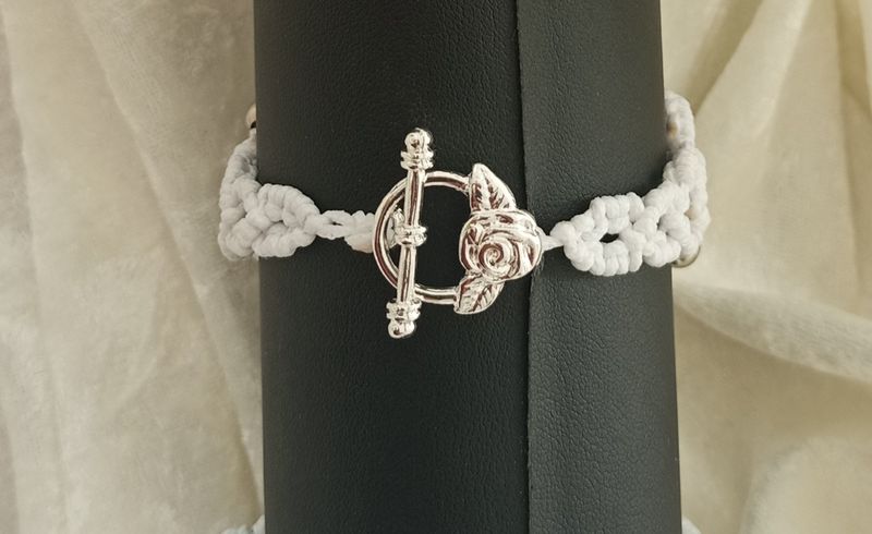 Armband Freistil Hellblau und Silber