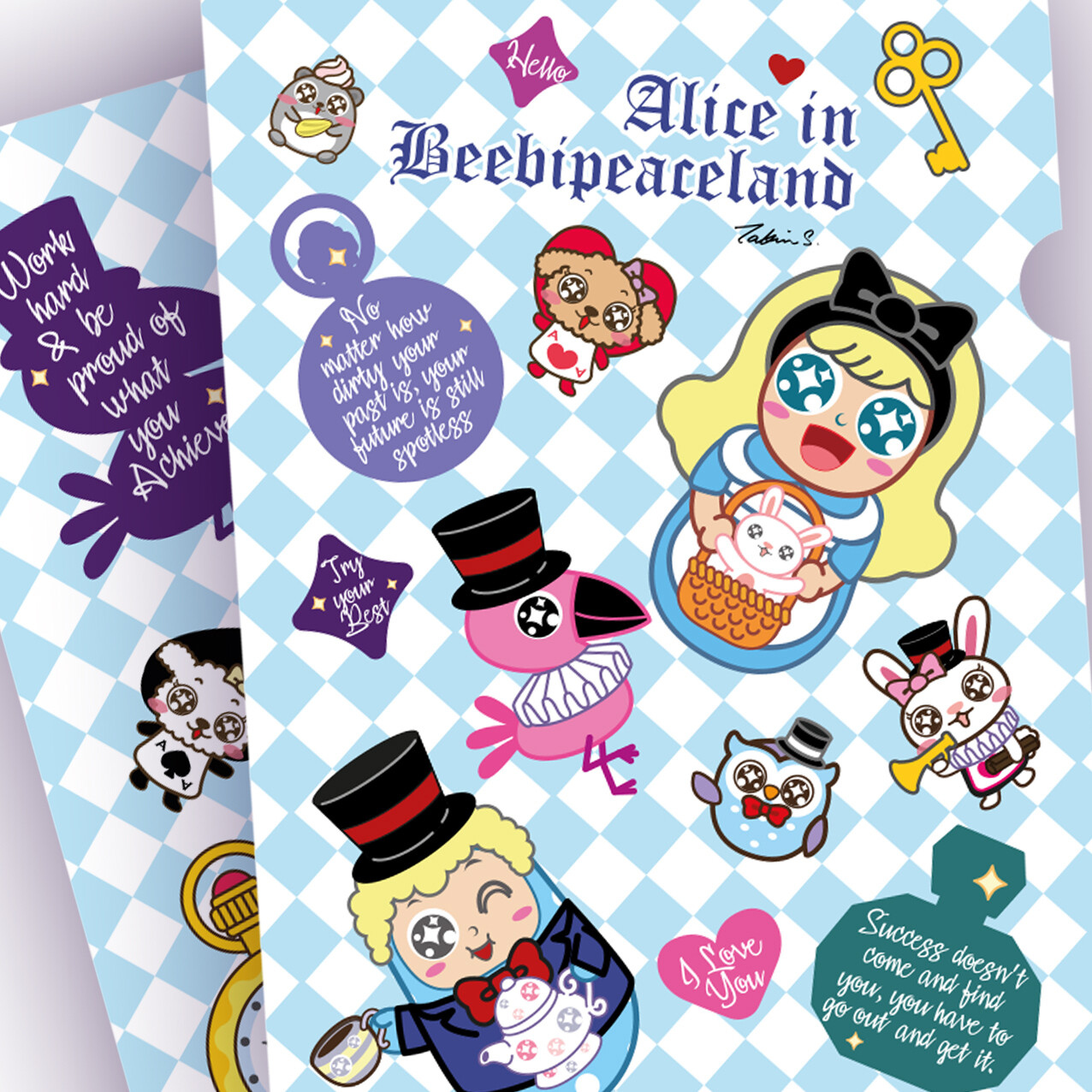 QQ Tumbler A4 Folder - Alice