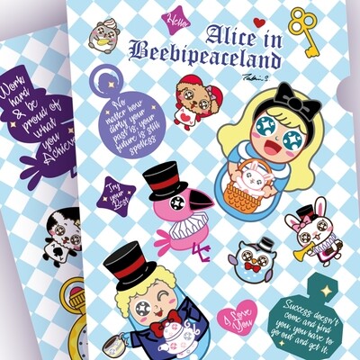QQ Tumbler A4 Folder - Alice