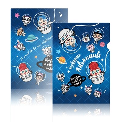 QQ Tumbler A4 Folder -astronaut