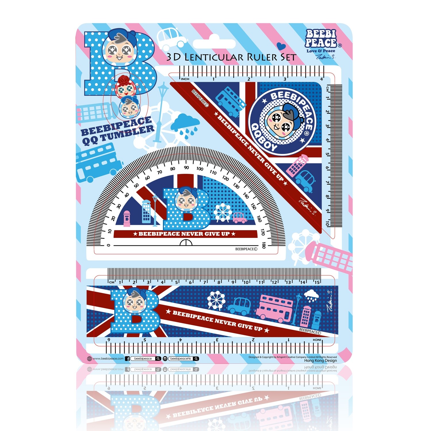 QQ Tumbler Ruler Set - QQ Boy