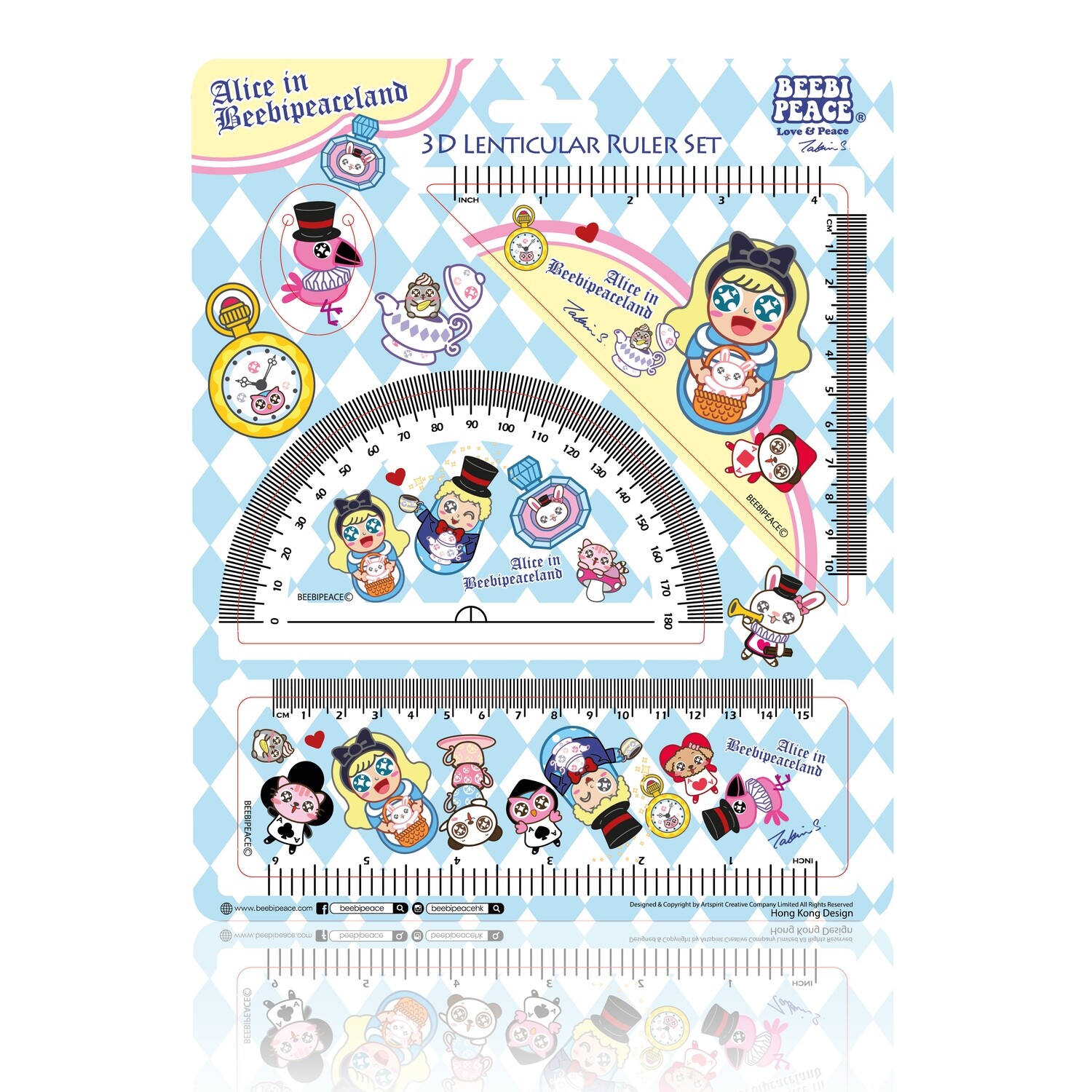 QQ Tumbler Ruler Set - Alice