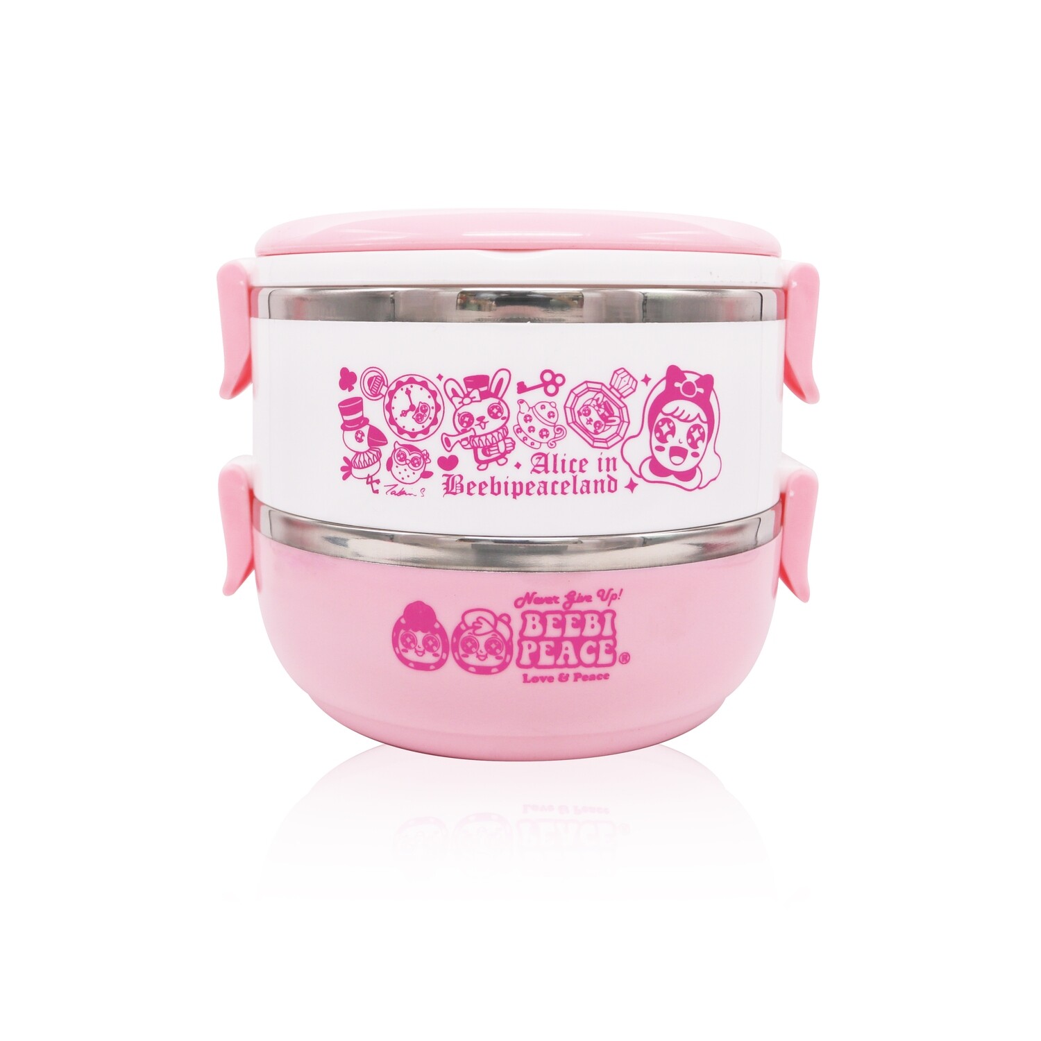 QQ Tumbler 2 layers lunch box - Pink