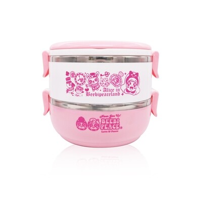 QQ Tumbler 2 layers lunch box - Pink