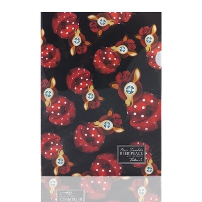 Rose Tumbler A4 File Folder - Deer