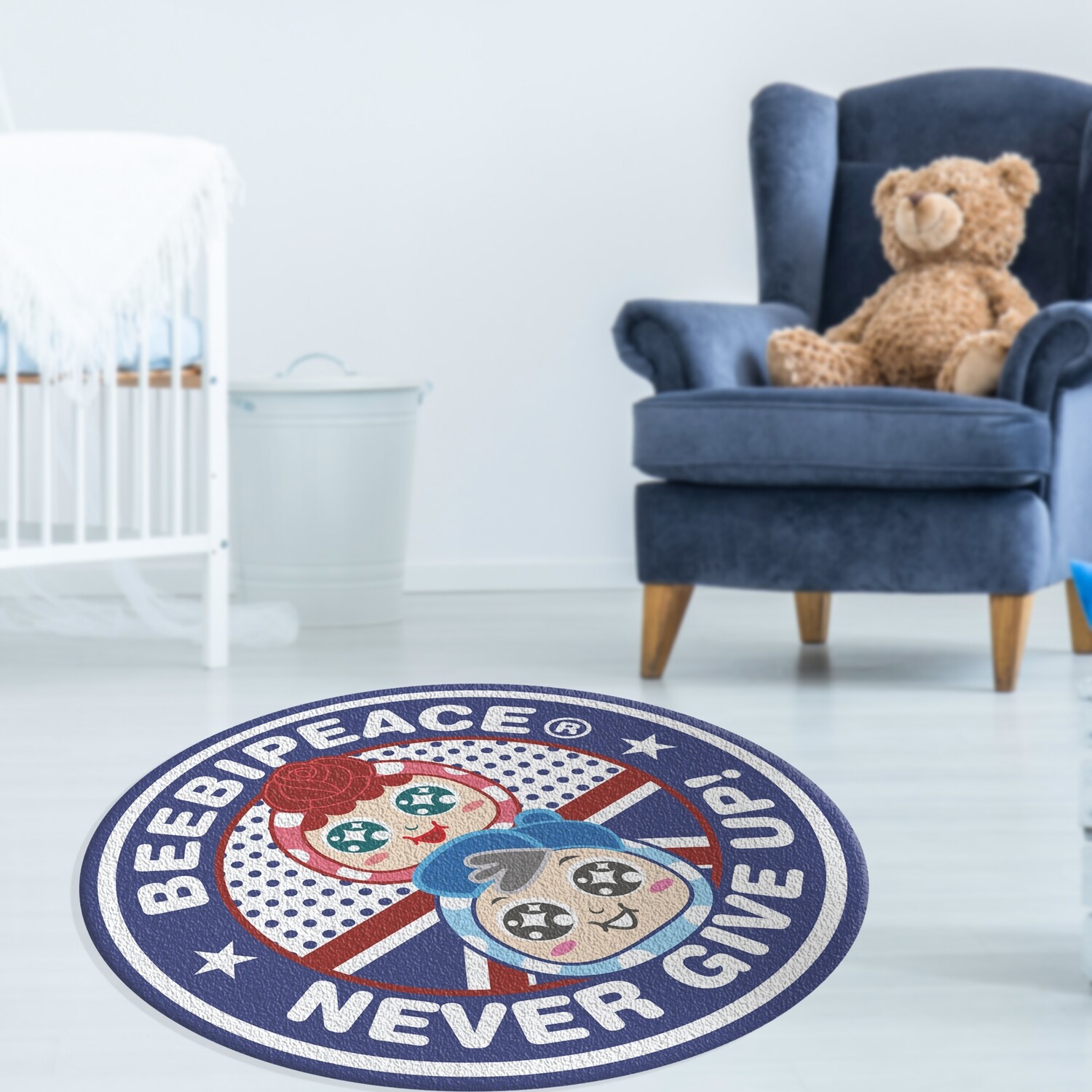 QQ Tumbler Round Carpet - British