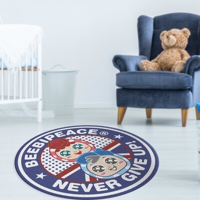 QQ Tumbler Round Carpet - British
