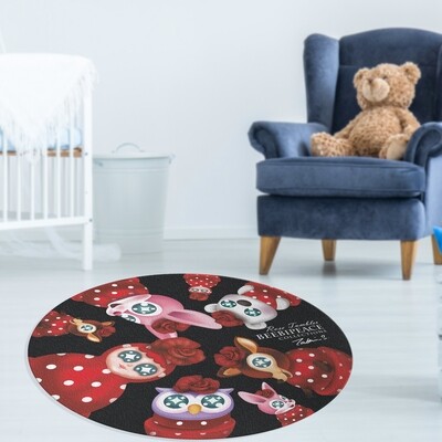 Rose Tumbler Carpet - Round