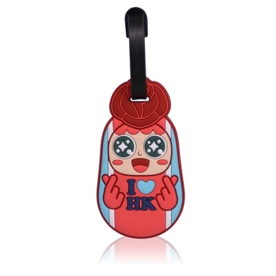 QQ Tumbler Luggage Tag - Love Girl