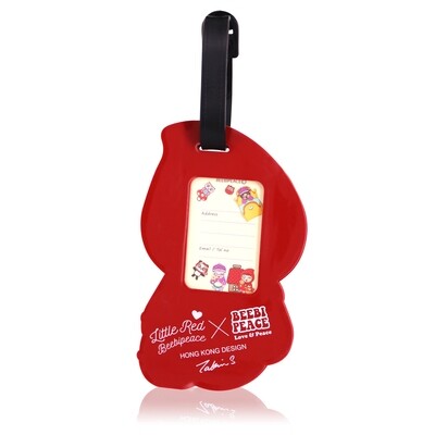 QQ Tumbler Luggage Tag - Red Hat
