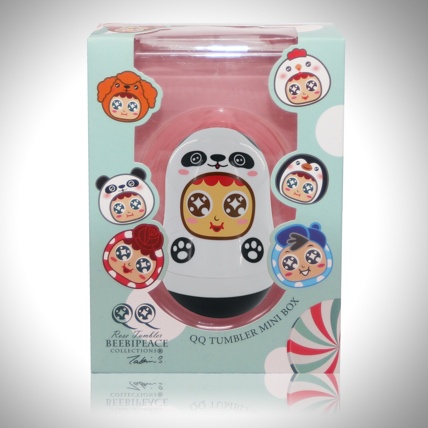 QQ Tumbler Paper Clips Box - Panda